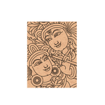 MDF DIY wall art  with decorative cover design on a white background