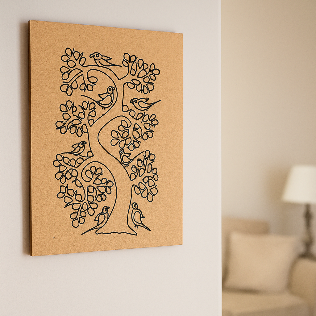 Traditional tree design MDF DIY painting board 4mm – Dbeautify craft base