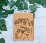 Traditional DIY MDF Painting Base with Woman Playing Flute Design