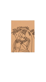 Traditional DIY MDF Painting Base with Woman Playing Flute Design