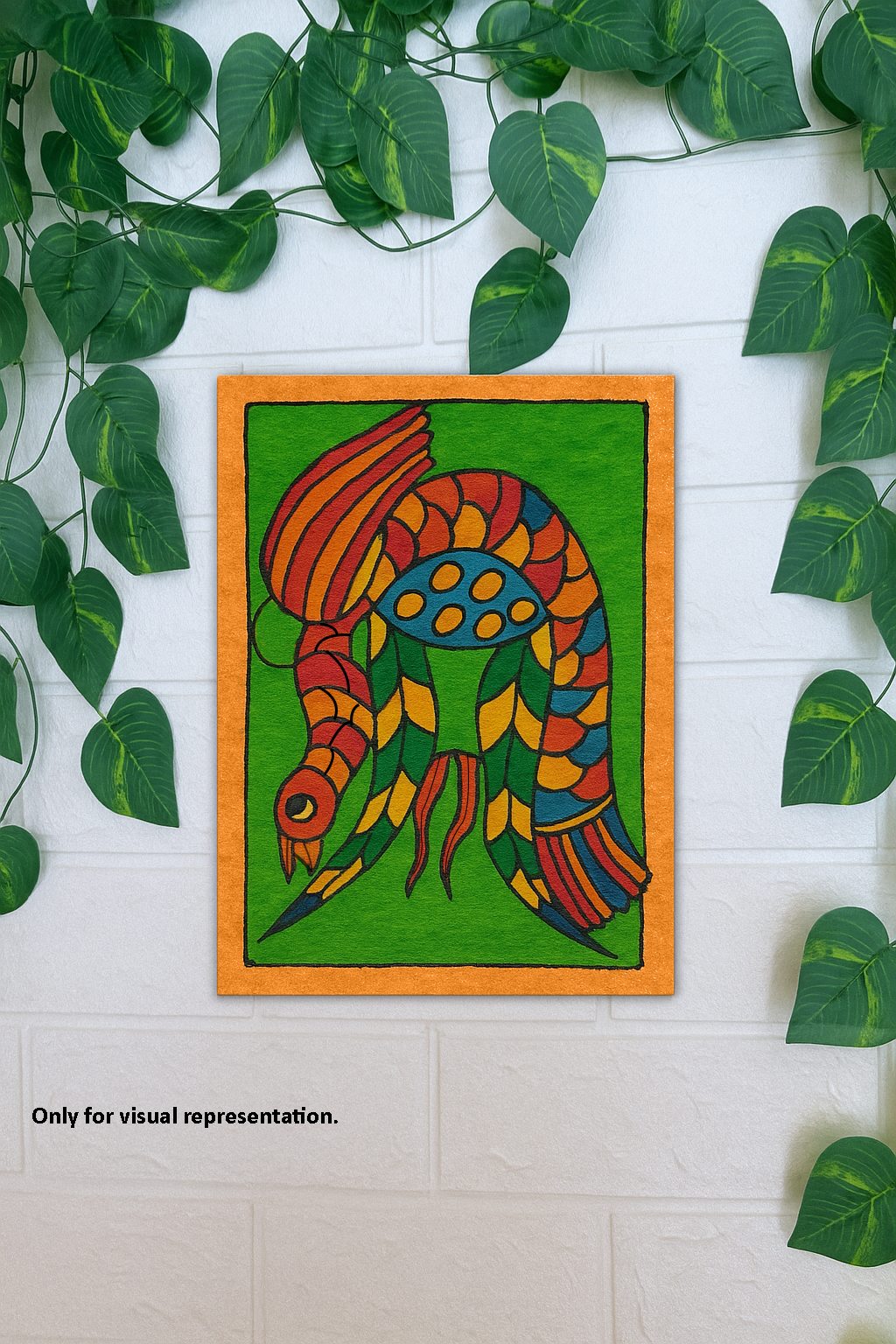 Traditional MDF DIY Painting Base | Artistic Fish Pattern Art