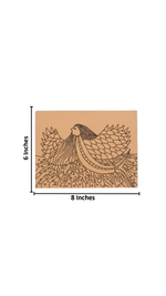 Traditional DIY MDF Painting Base with Mermaid Sea Art Design with size