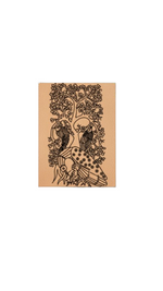 Traditional DIY MDF Painting Base with Birds Under Flowering Tree