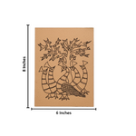 Traditional DIY MDF Painting Base with Peacock Group Under Tree Design with size