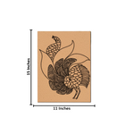 Traditional Painting MDF DIY Art Base with Decorative Peacock Artwork with size 