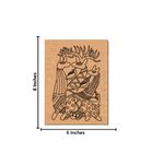 Traditional Painting MDF DIY Art Base with Tribal Animal Artwork with size 