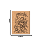 Traditional Painting MDF DIY Art Base with Tribal Animal Artwork with size 