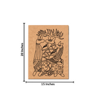 Traditional Painting MDF DIY Art Base with Tribal Animal Artwork with size 