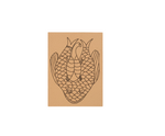 Unpainted fish design MDF art base for DIY painting 