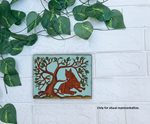 Traditional Painting MDF DIY Art Base with Tribal Animal Under Tree Artwork coloured 