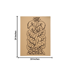 Traditional Painting MDF DIY Art Base with Tribal Tree and Bird Artwork with  size 