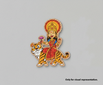 Decorative MDF DIY wall art  of a character holding a tiger on a gray background