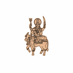  MDF DIY  cutout of a deity on a white background