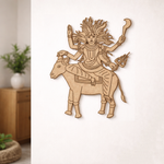  MDF DIY  wall art of a deity on a white background