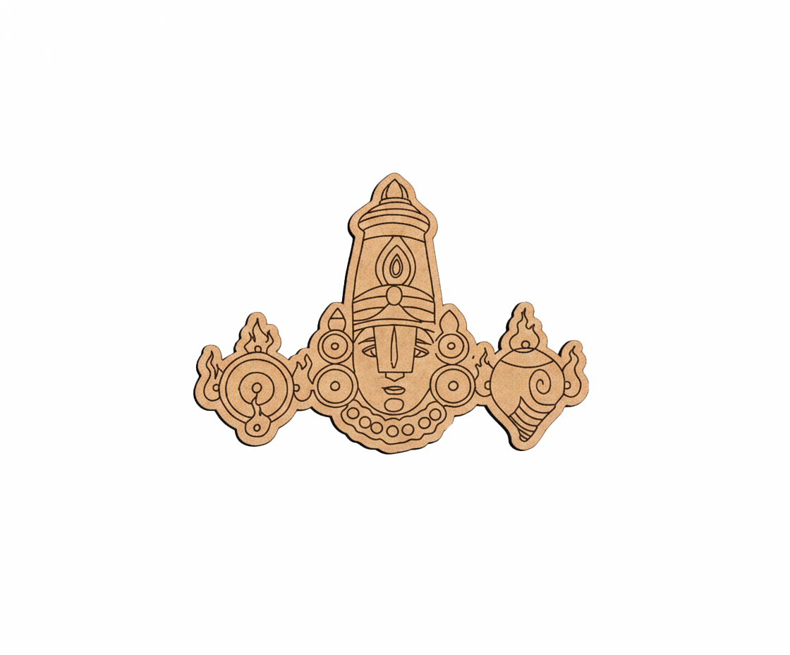 Decorative  MDF DIY wall art  with intricate carvings on a white background