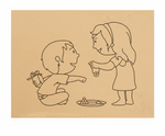 MDF Festival Canvas DIY Raksha Bandhan Painting Board showing brother sister illustration for kids craft and festive art project