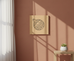 MDF Christmas Ornament Festival Canvas DIY Painting Board with decorative bauble design for kids craft, mounted on wall