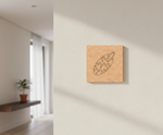 MDF Christmas Ornament Festival Canvas DIY Painting Board with star pattern design for kids craft, mounted on wall
