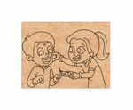 MDF Festival Canvas DIY Raksha Bandhan Painting Board showing brother sister illustration for kids craft and festive art project