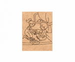 MDF Festival Canvas DIY Bhai Dooj Painting Board showing brother sister illustration for kids craft and festive art project