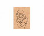 MDF Mother Love Festival Canvas DIY Painting Board showing mother holding baby illustration for emotional art