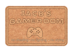 Engraved MDF wooden name plate for home entrance