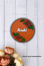 DIY MDF Floral Frame Name Plate – Personalized Engraved Craft Base for Kids