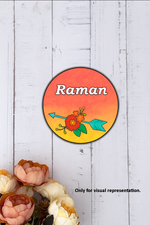 DIY MDF Arrow & Floral Personalized Name Plate – Engraved Craft Base for Kids