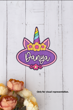 DIY Unicorn Horn Personalized Name Plate