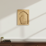 Unfinished MDF base with engraved traditional Indian woman design, perfect for DIY craft and home décor.