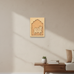 Laser engraved MDF Nandi cow DIY craft base for painting and home décor.