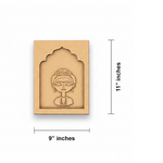 Unpainted MDF Frida Kahlo wall hanging craft base for DIY painting and decoration.