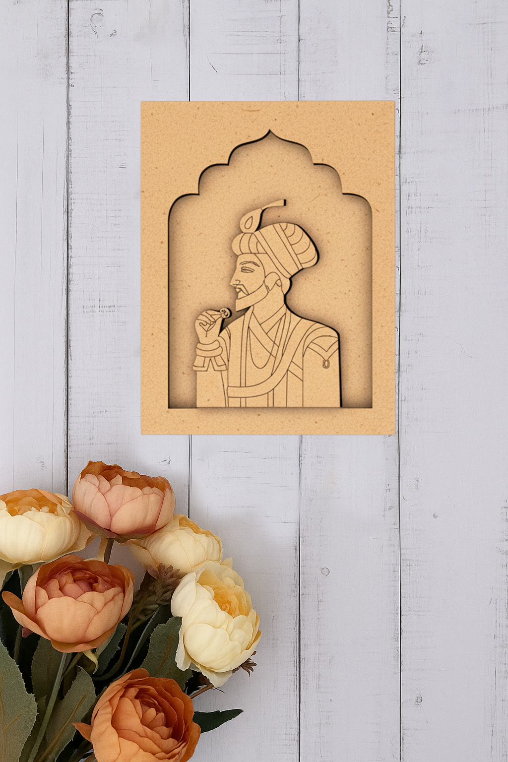 Royal king MDF wall art unfinished arch design
