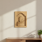 Royal king MDF wall art unfinished arch design.