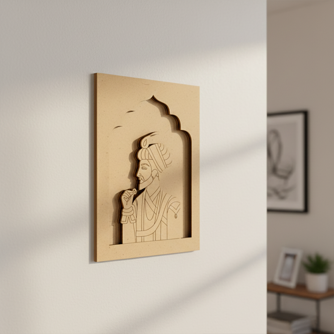 Royal king MDF wall art unfinished arch design.
