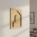 Royal king MDF wall art unfinished arch design.