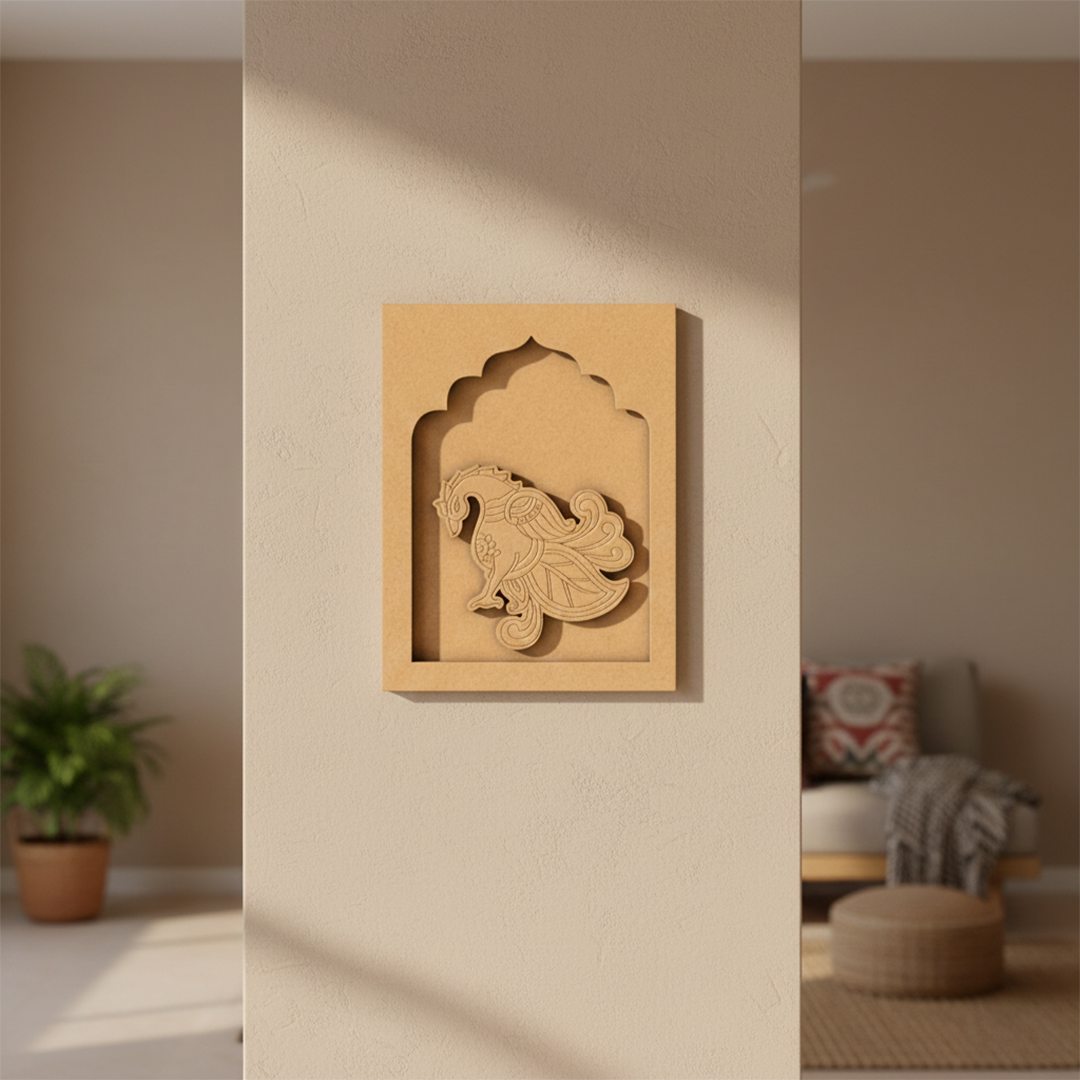 MDF Punjabi Man Hanging Wall Art unfinished decorative panel.