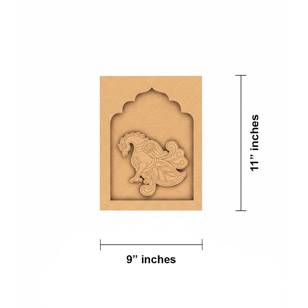 MDF Punjabi Man Hanging Wall Art unfinished decorative panel.