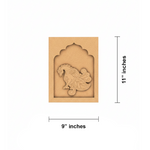 MDF Punjabi Man Hanging Wall Art unfinished decorative panel.