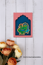 Painted MDF colorful bird wall décor in traditional style