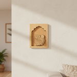 Unpainted MDF wall hanging base with traditional bird design.