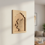 DIY Krishna MDF wall décor craft base for festival decoration unpainted.