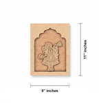 DIY Krishna MDF wall décor craft base for festival decoration unpainted.