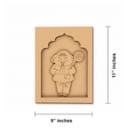 MDF Monk cutout base for DIY craft and painting.