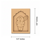 MDF Monk cutout base for DIY craft and painting.