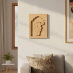 MDF Monk cutout base for DIY craft and painting.