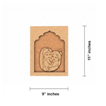 Yashoda with Baby Krishna MDF wall hanging spiritual art frame for home décor unpainted.