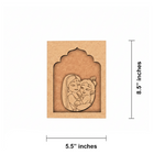 Yashoda with Baby Krishna MDF wall hanging spiritual art frame for home décor unpainted.