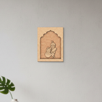 Baby Krishna MDF Wall Hanging for Home Décor and Janmashtami Celebration unpainted.