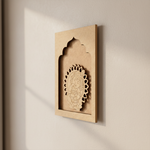 Bal Krishna MDF hanging wall art with butter pot unfinished look.